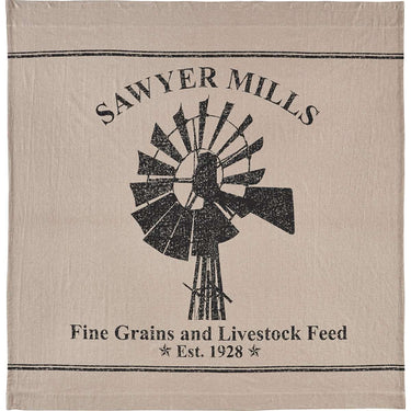 Sawyer Mill Charcoal Windmill Shower Curtain 72